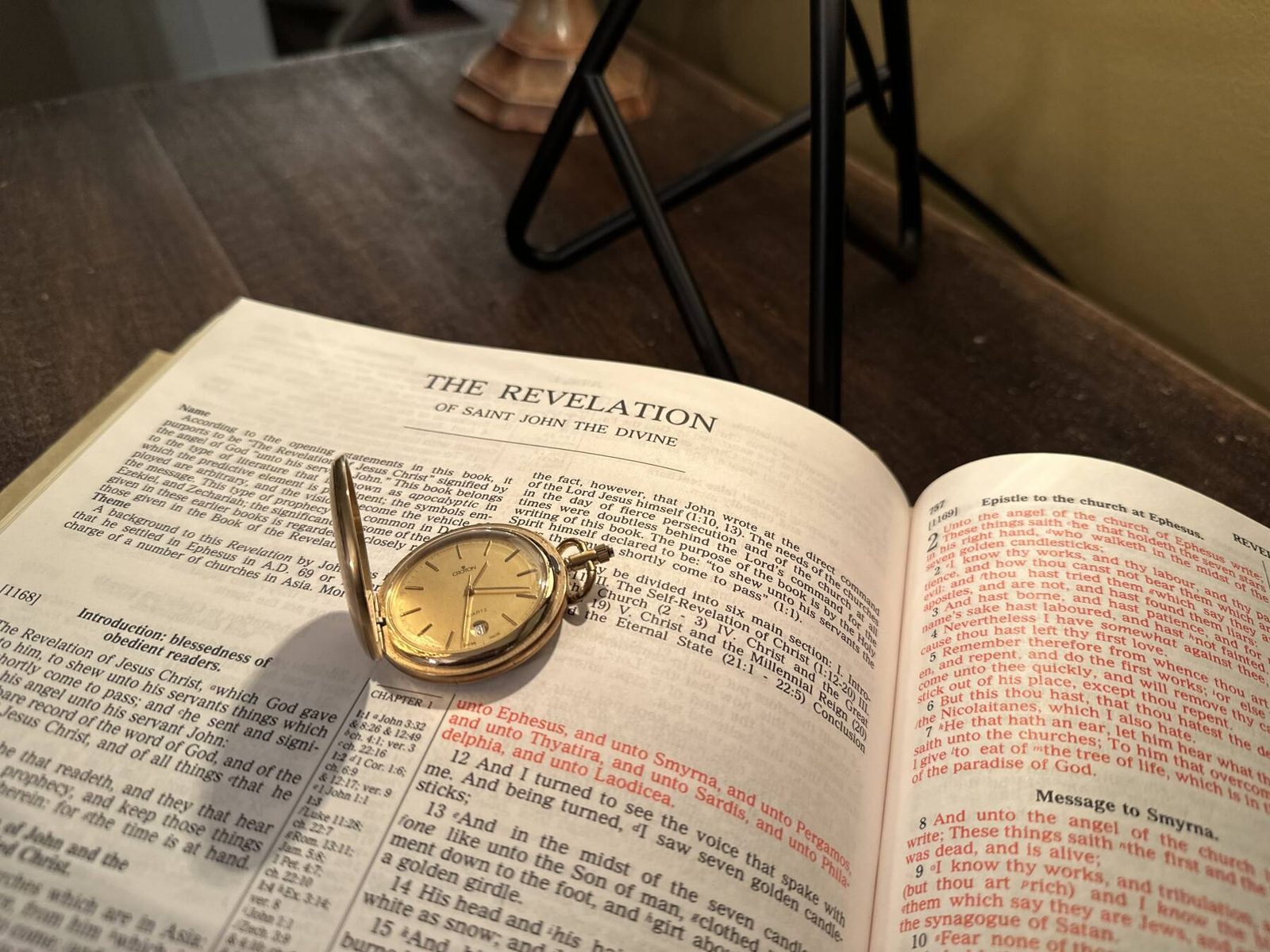 An open Bible