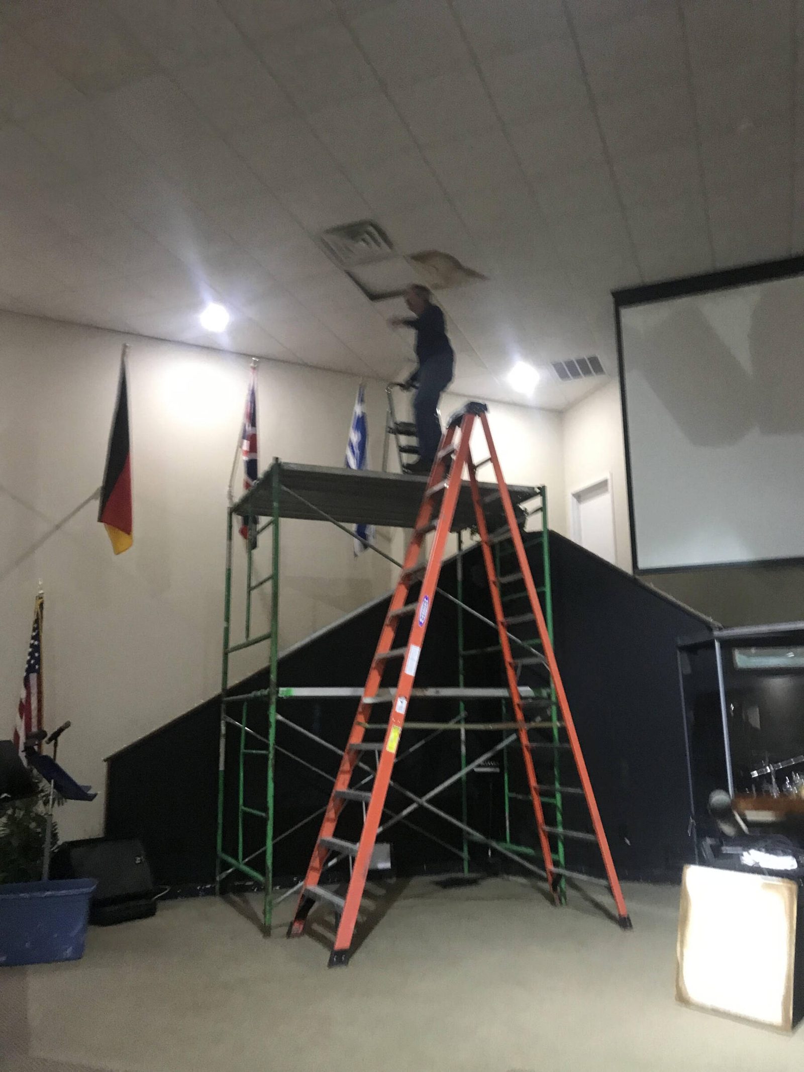 A church workday